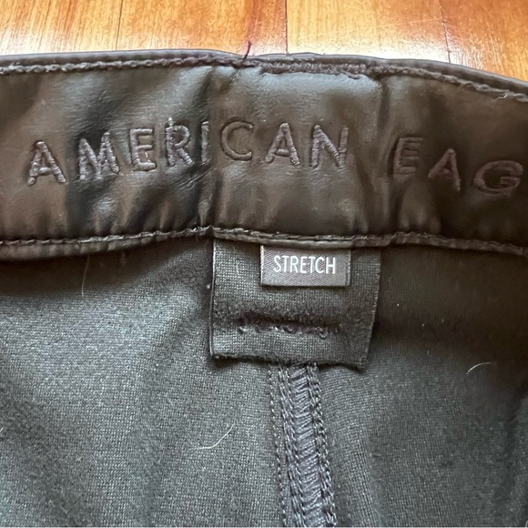 AMERICAN EAGLE FAUX LEATHER CARGO PANTS - Picture 4 of 4